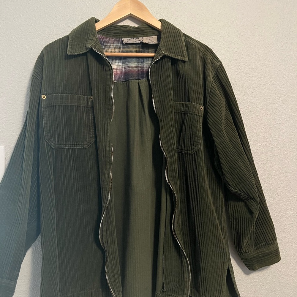 Olive Green Corduroy Blazer